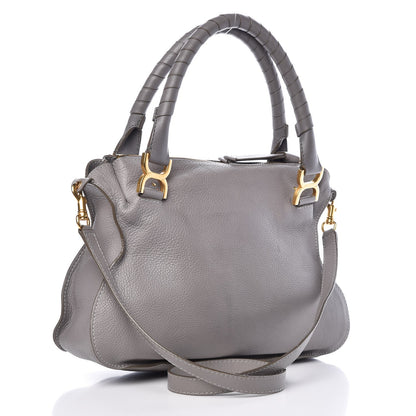 Chloe Calfskin Medium Marcie Satchel Cashmere Grey 4 of 14