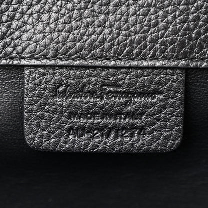 Salvatore Ferragamo Calfskin Large Studio Bag Dune Bone Black 6 of 10