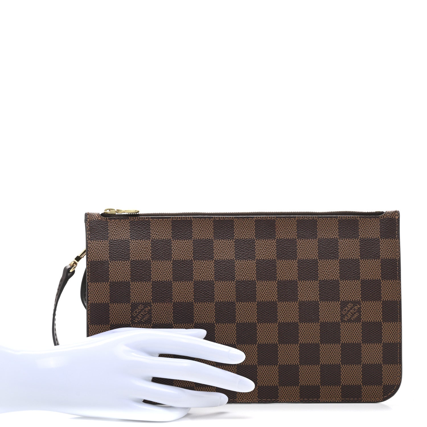 Louis Vuitton Damier Ebene Neverfull MM GM Pochette 2 of 9