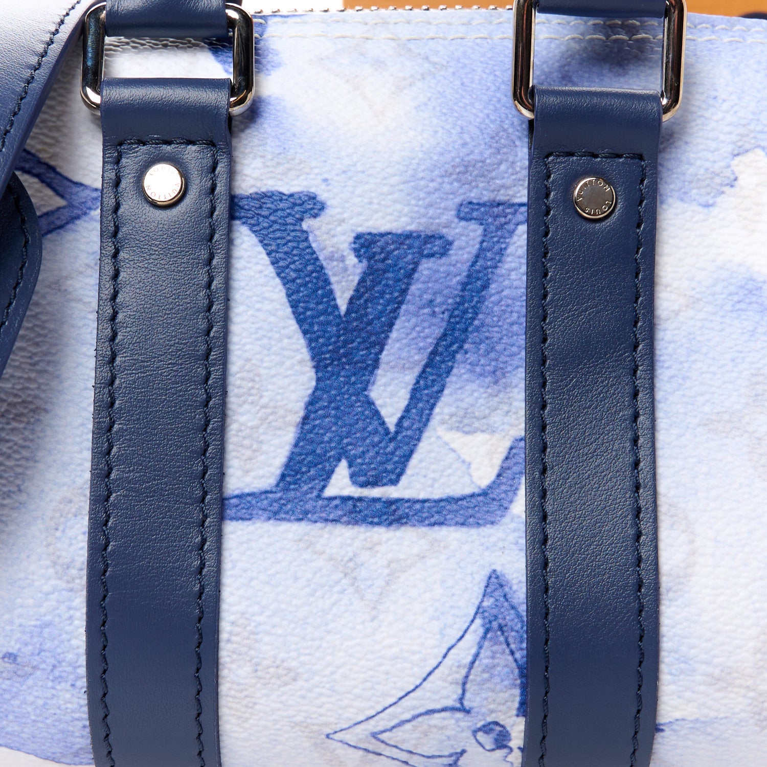 Louis Vuitton Monogram Watercolor Keepall XS Blue 7 of 10