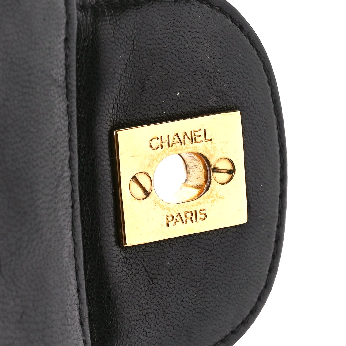 Lambskin Quilted Jumbo Single Flap Black