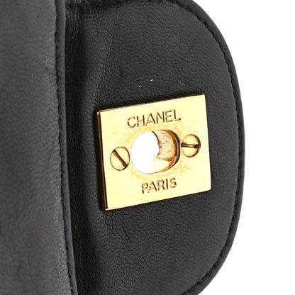 Chanel Lambskin Quilted Jumbo Single Flap Black 6 of 12