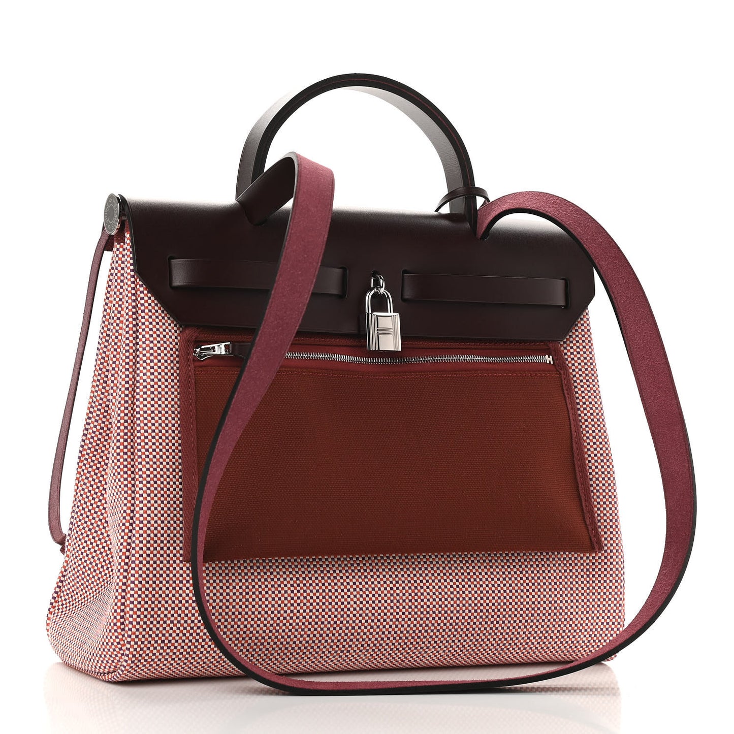 Criss Viking Vache Hunter Herbag Zip Retourne 31 PM Ecru Brique Anemone Rouge Sellier
