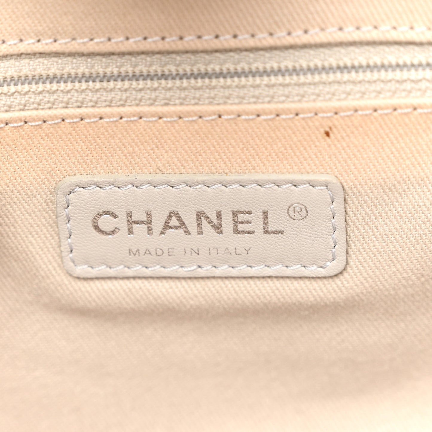 Glazed Calfskin Medium Deauville Tote Light Pink