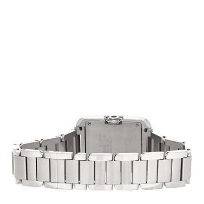 Cartier Stainless Steel Diamond 26mm Tank Anglaise Quartz Watch 3 of 5