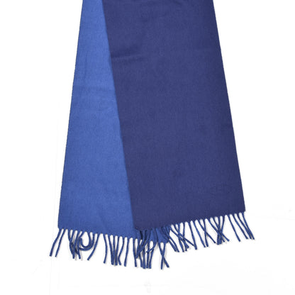 Hermes Cashmere Reversible Evelyne Scarf Bleu Ocean Bleu Cobalt 2 of 4
