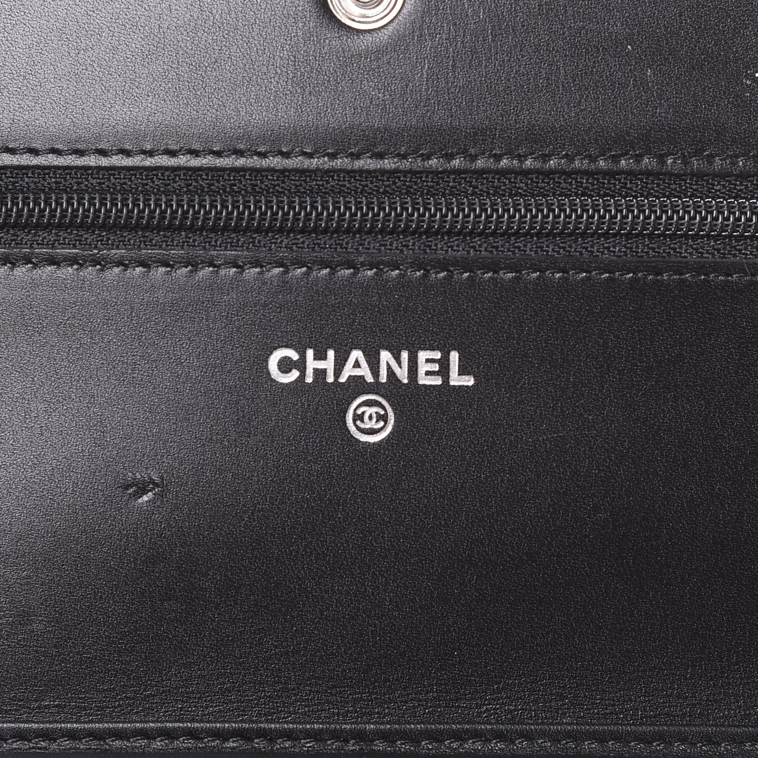 Chanel Calfskin Quilted Cambon Wallet On Chain WOC Black 7 of 10
