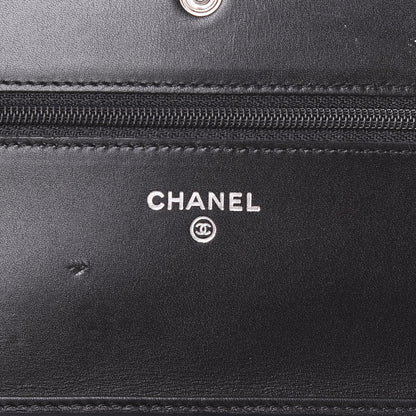 Chanel Calfskin Quilted Cambon Wallet On Chain WOC Black 7 of 10