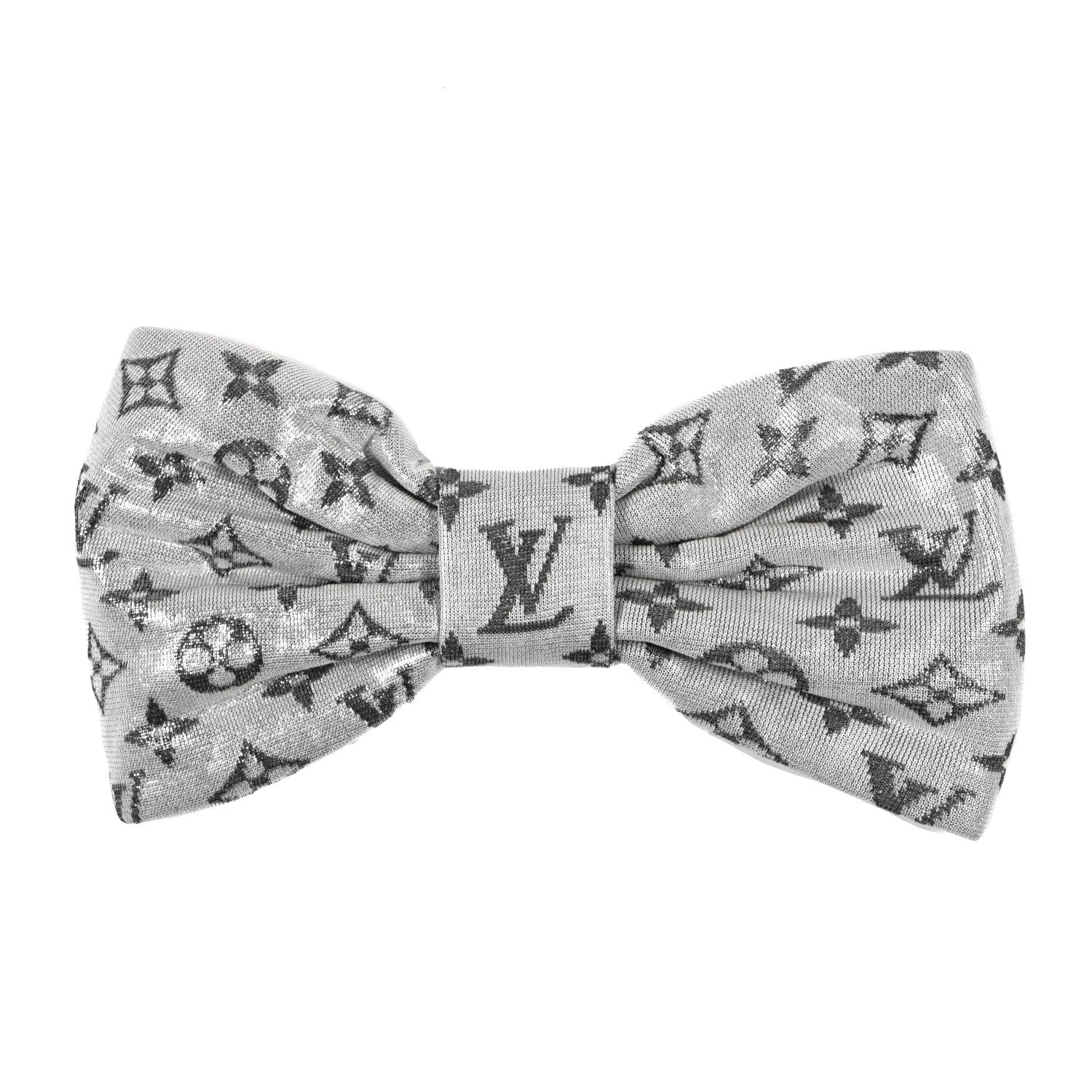 Louis Vuitton Monogram Jacquard Headband Gray Black 1 of 4