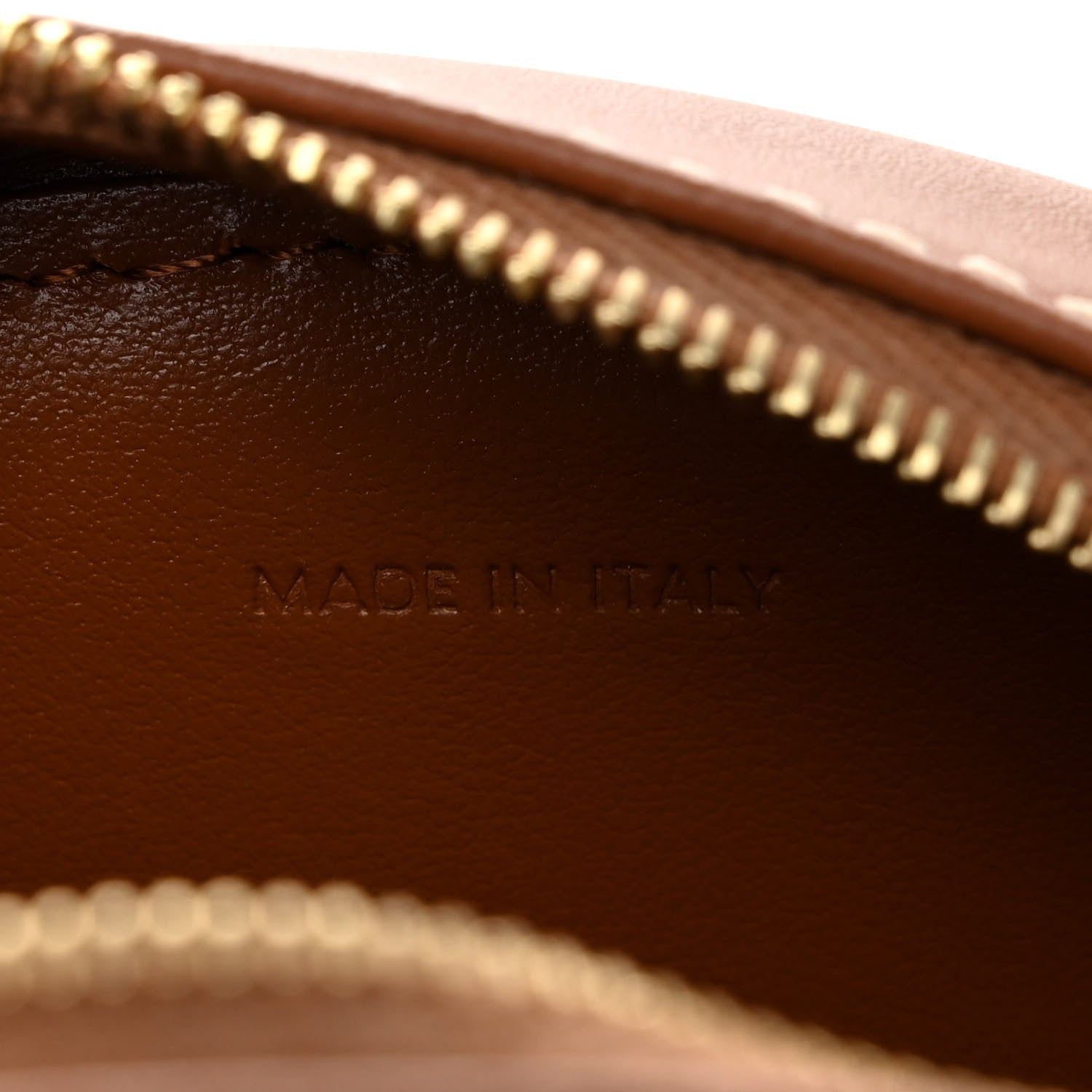 Celine Smooth Calfskin Cuir Small Triomphe Oval Crossbody Purse Tan 6 of 11