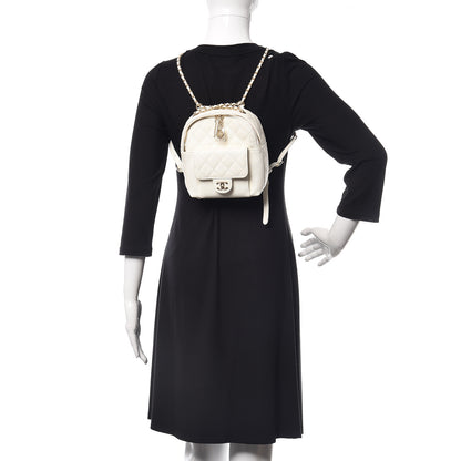 Chanel Caviar Quilted Small CC Day Backpack White 2 of 10