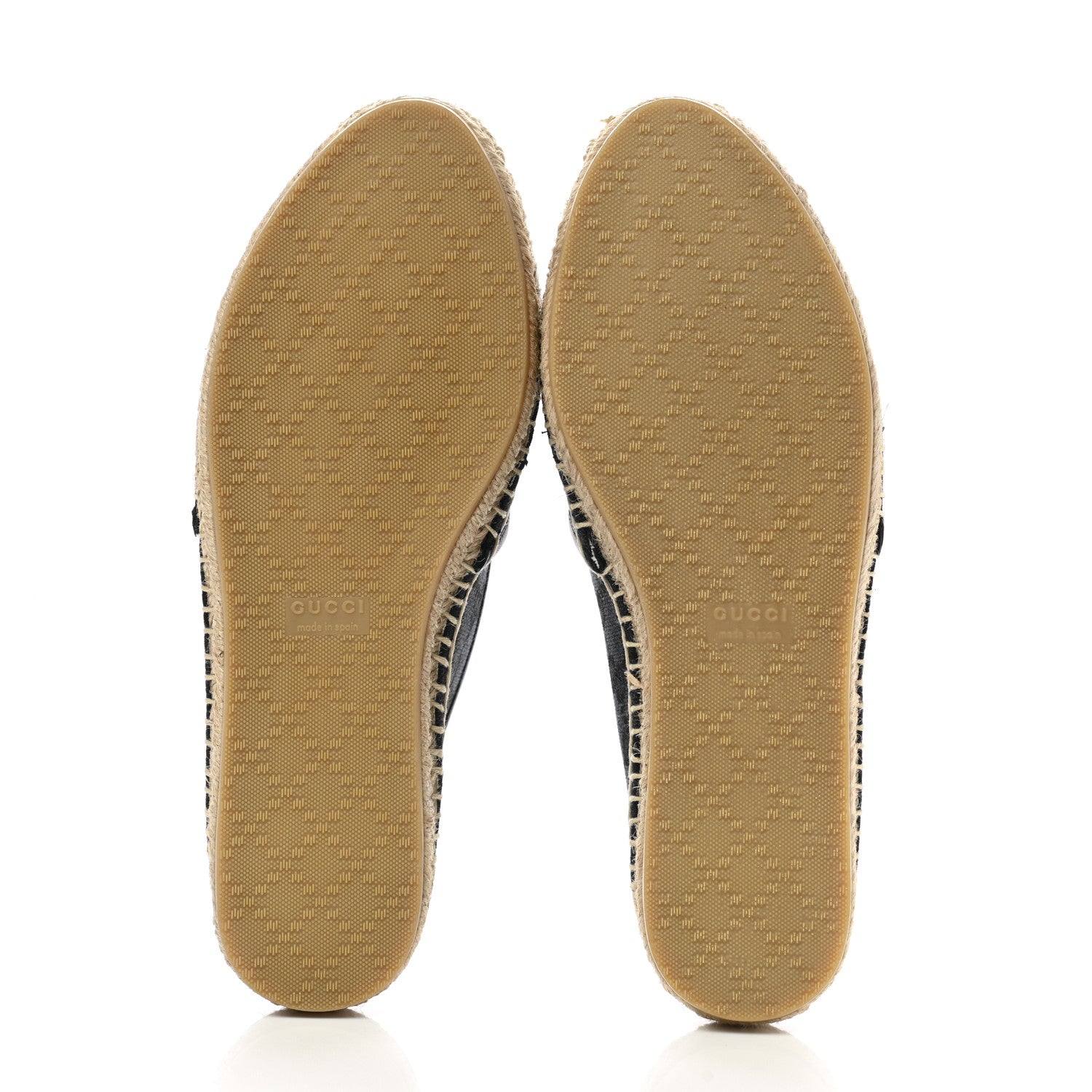 Gucci Monogram Espadrilles 36 Black 5 of 9