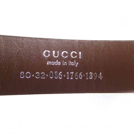 Leather Belt Brown 32