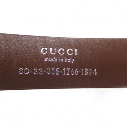 Gucci Leather Belt Brown 32 5 of 5