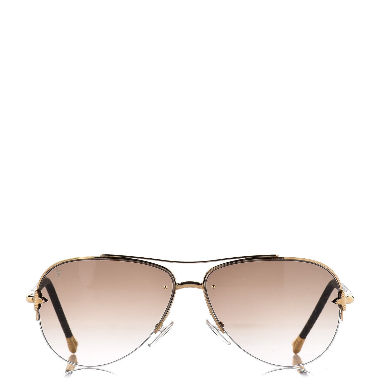 Monogram Petite Viola Pilote Aviator Sunglasses Z0571U Brown