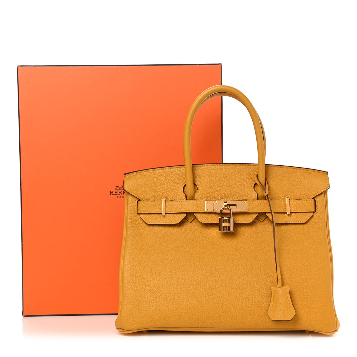 Togo Birkin 30 Jaune Ambre