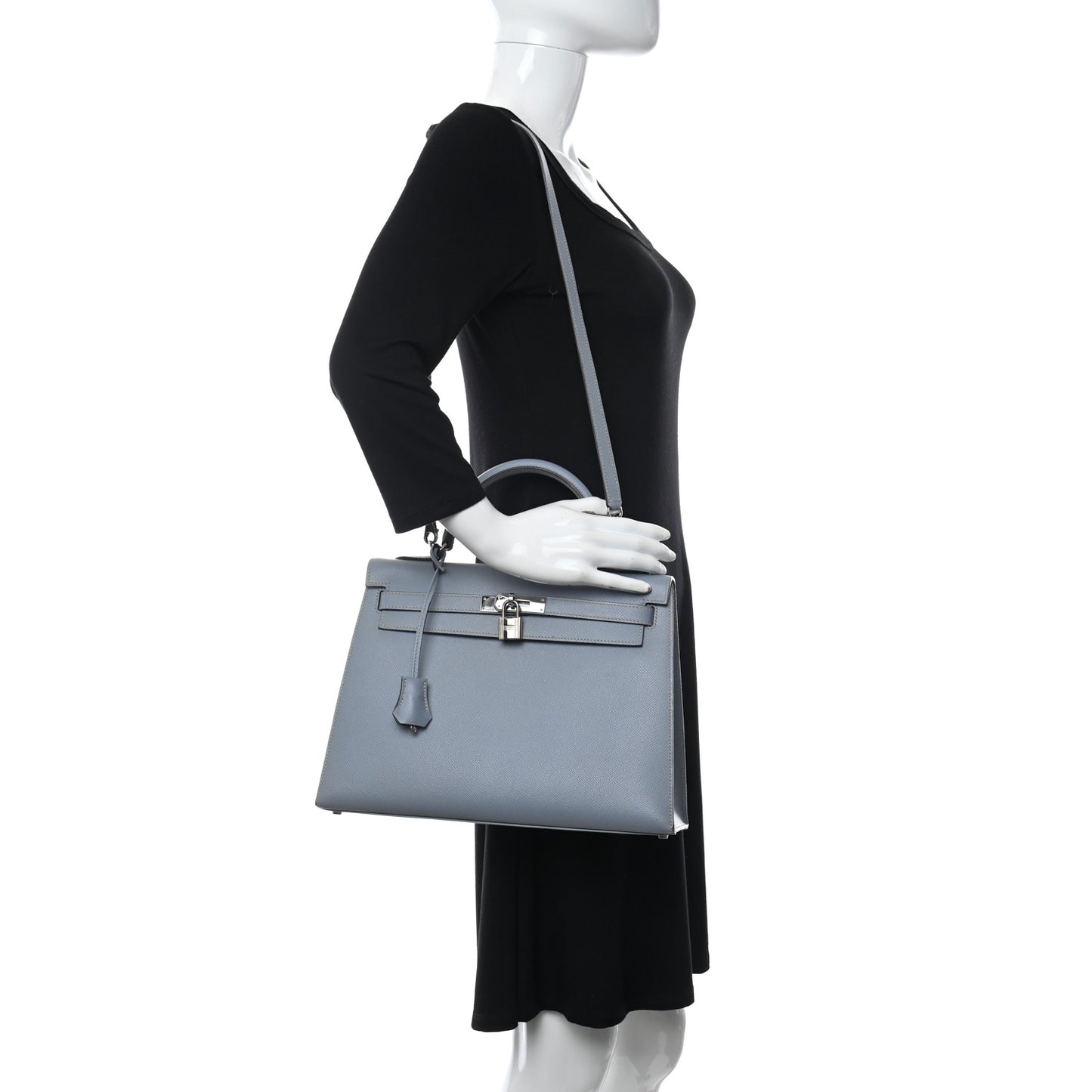 Epsom Kelly Sellier 32 Bleu Lin