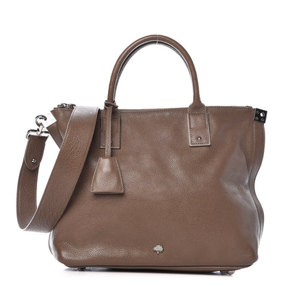 Mulberry Classic Grained Calfskin Small Alice Satchel Taupe 1 of 11