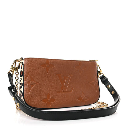 Louis Vuitton Empreinte Monogram Giant Wild At Heart Multi Pochette Accessories Caramel 3 of 10