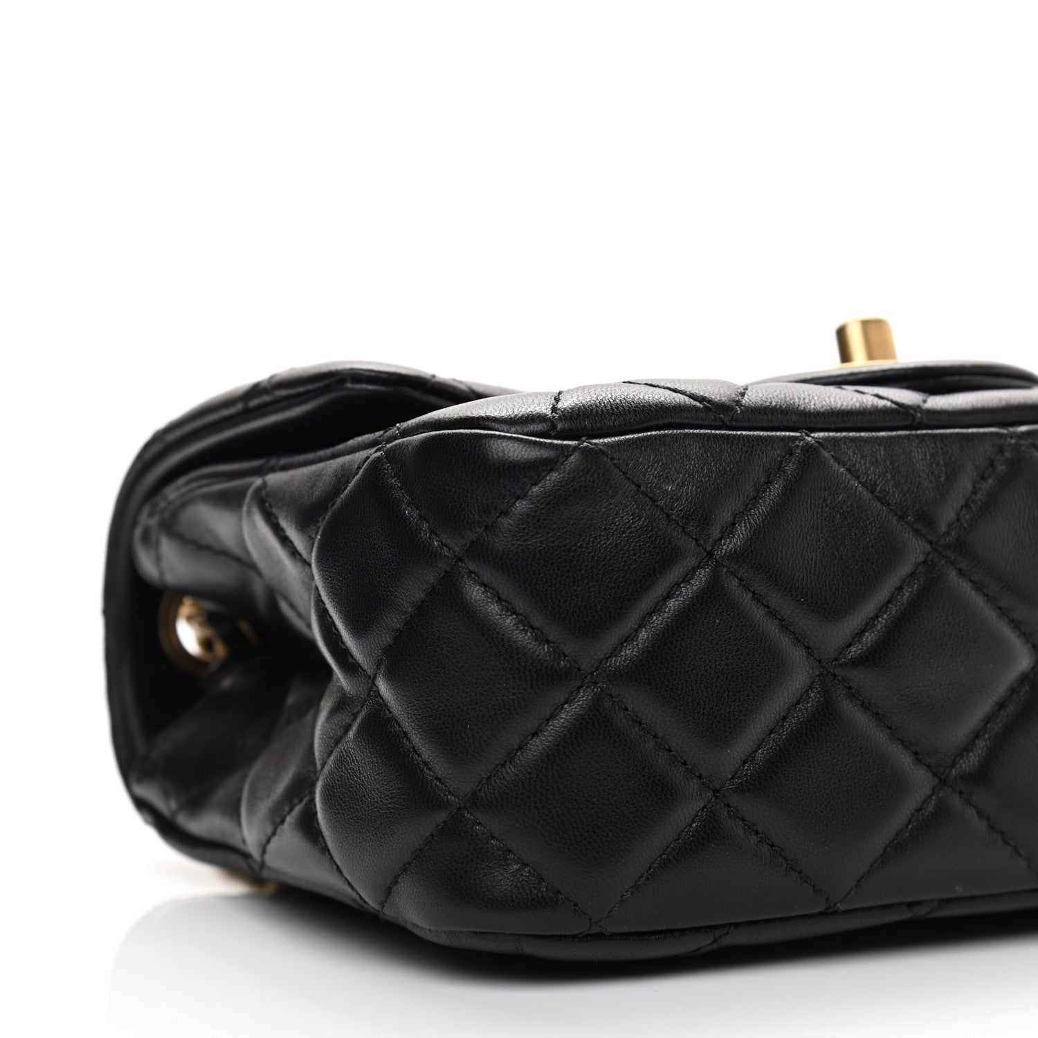 Chanel Lambskin Quilted Mini Pearl Crush Flap Black 8 of 10