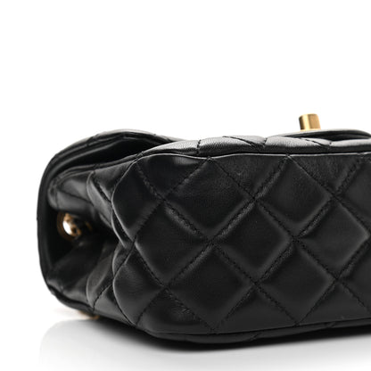 Chanel Lambskin Quilted Mini Pearl Crush Flap Black 8 of 10