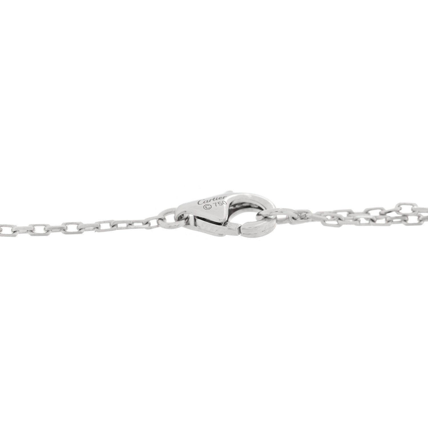 Cartier 18K White Gold Diamond SM D'Amour Bracelet 3 of 4