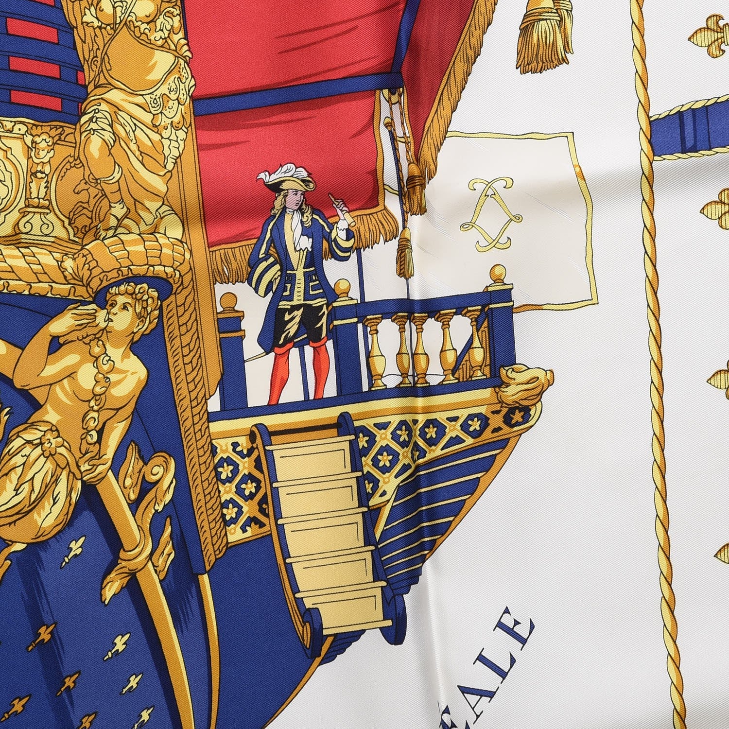 Hermes Silk Vue Du Carosse De La Galere La Reale Scarf 90 8 of 11