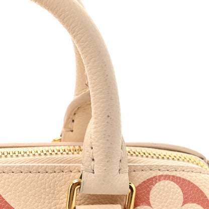 Louis Vuitton Empreinte Monogram Giant Speedy Bandouliere 20 Creme Rose Trianon 10 of 17