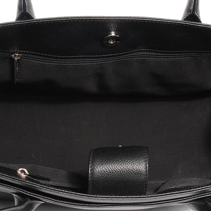 Chanel Calfskin Small Cerf Shopper Tote Black 6 of 8