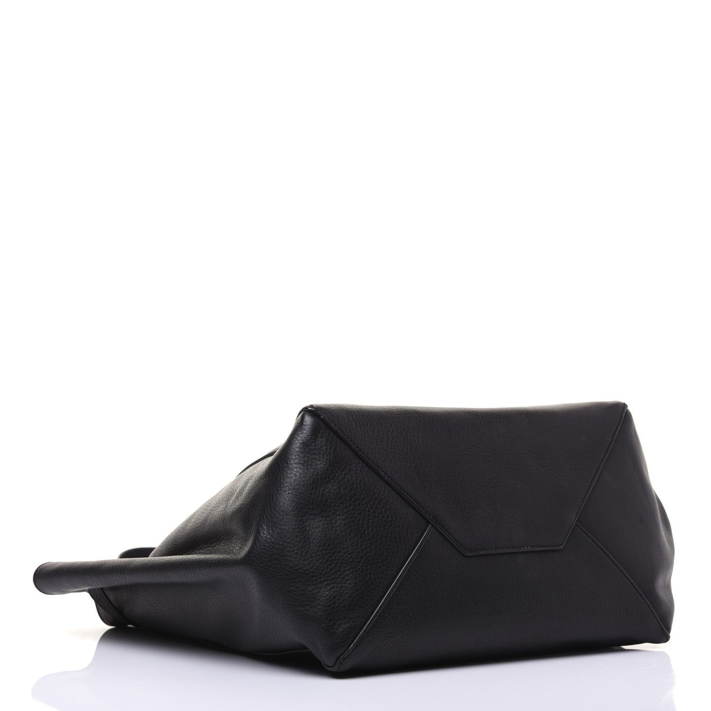 Soft Grained Calfskin Small Belt Cabas Phantom Black