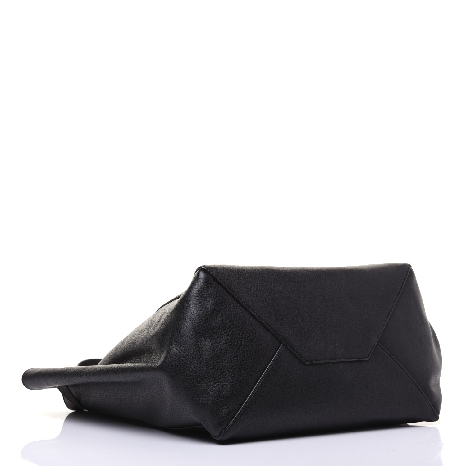 Celine Soft Grained Calfskin Small Belt Cabas Phantom Black 4 of 20