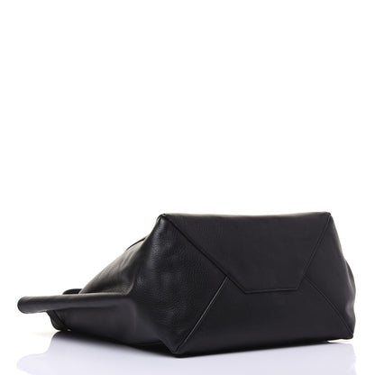 Celine Soft Grained Calfskin Small Belt Cabas Phantom Black 4 of 20