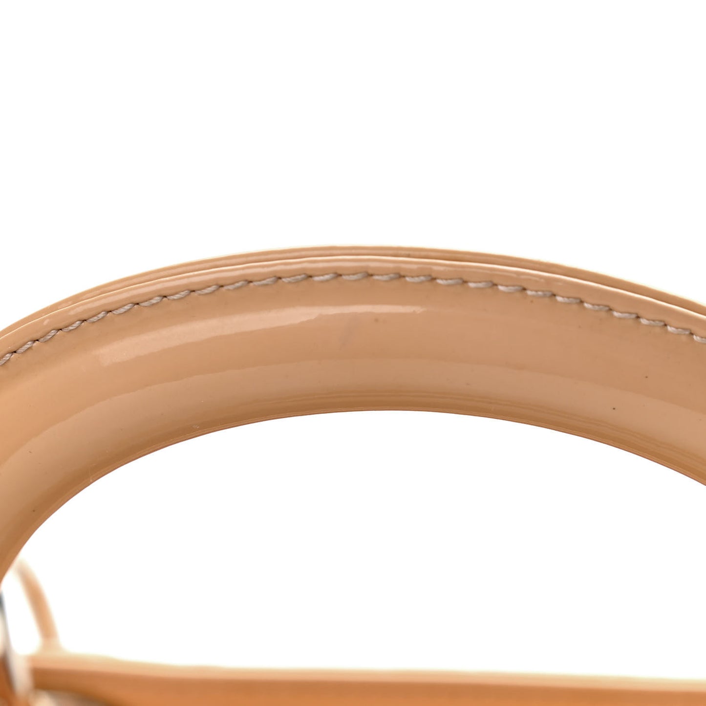 Patent Cannage Medium Lady Dior Beige