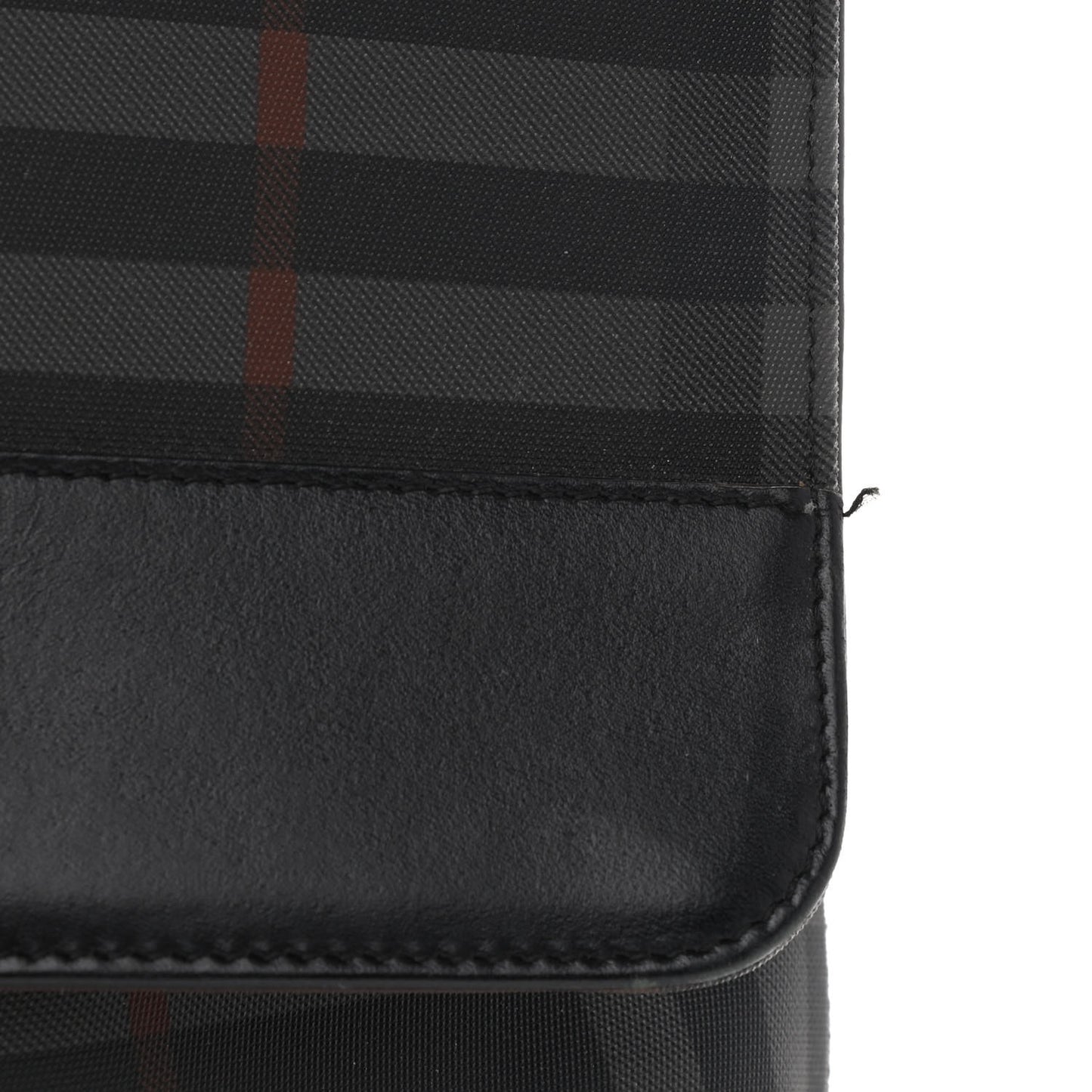 Nylon Smoked Check Messenger Bag