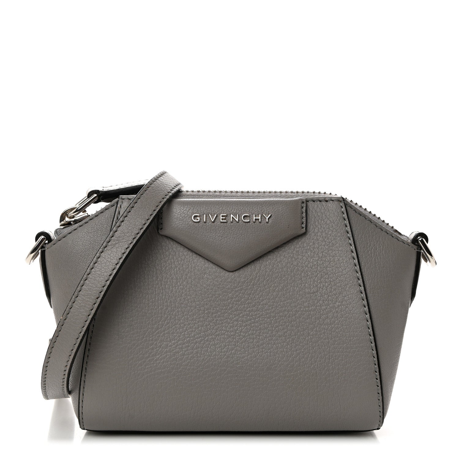 Givenchy Sugar Goatskin Nano Antigona Pearl Grey 1 of 10