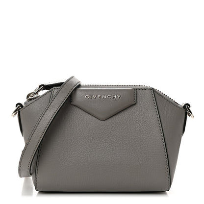 Givenchy Sugar Goatskin Nano Antigona Pearl Grey 1 of 10