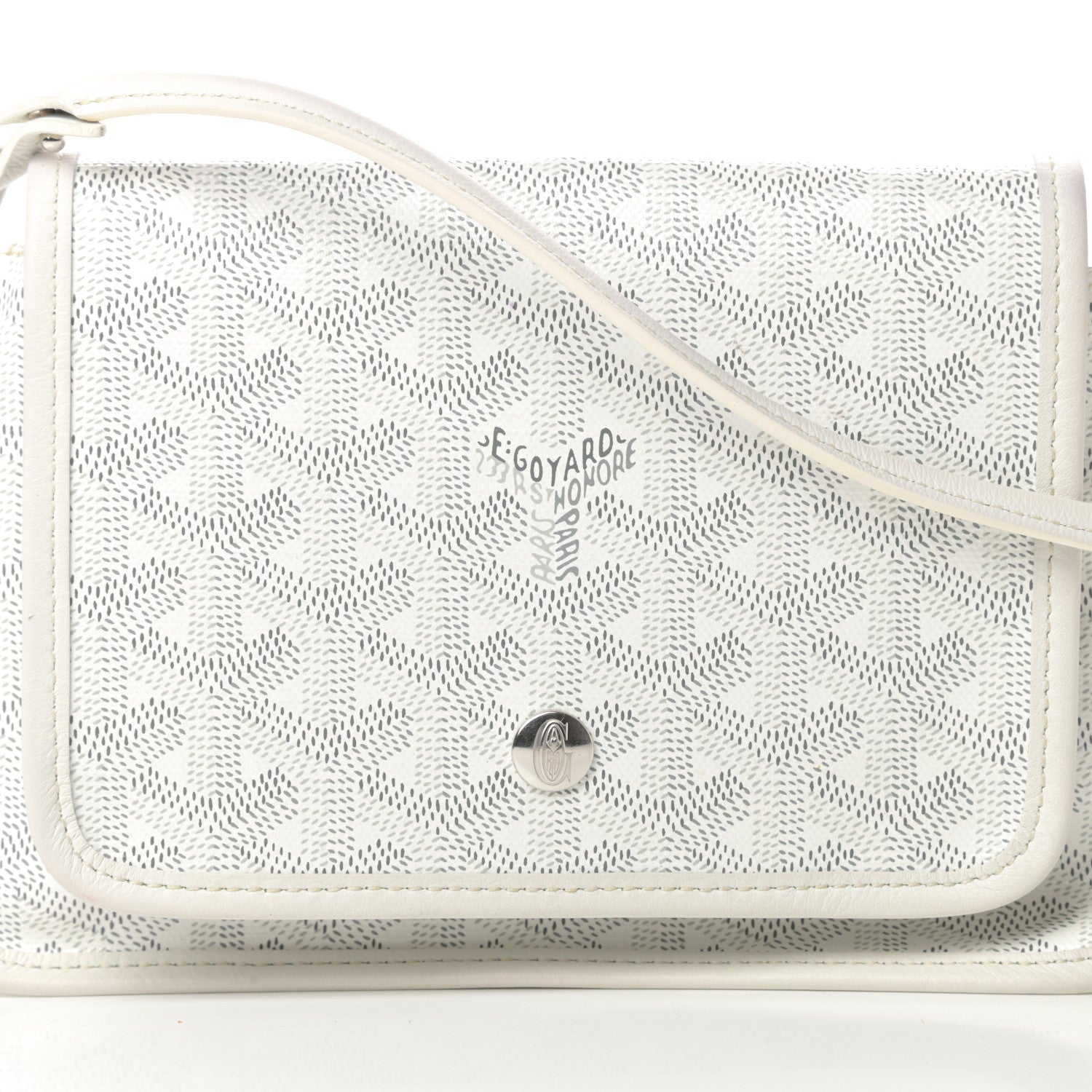 Goyard Goyardine Plumet Wallet Clutch White 8 of 12