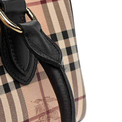Burberry Haymarket Check Small Chester Bowling Bag Chocolate 12 of 16