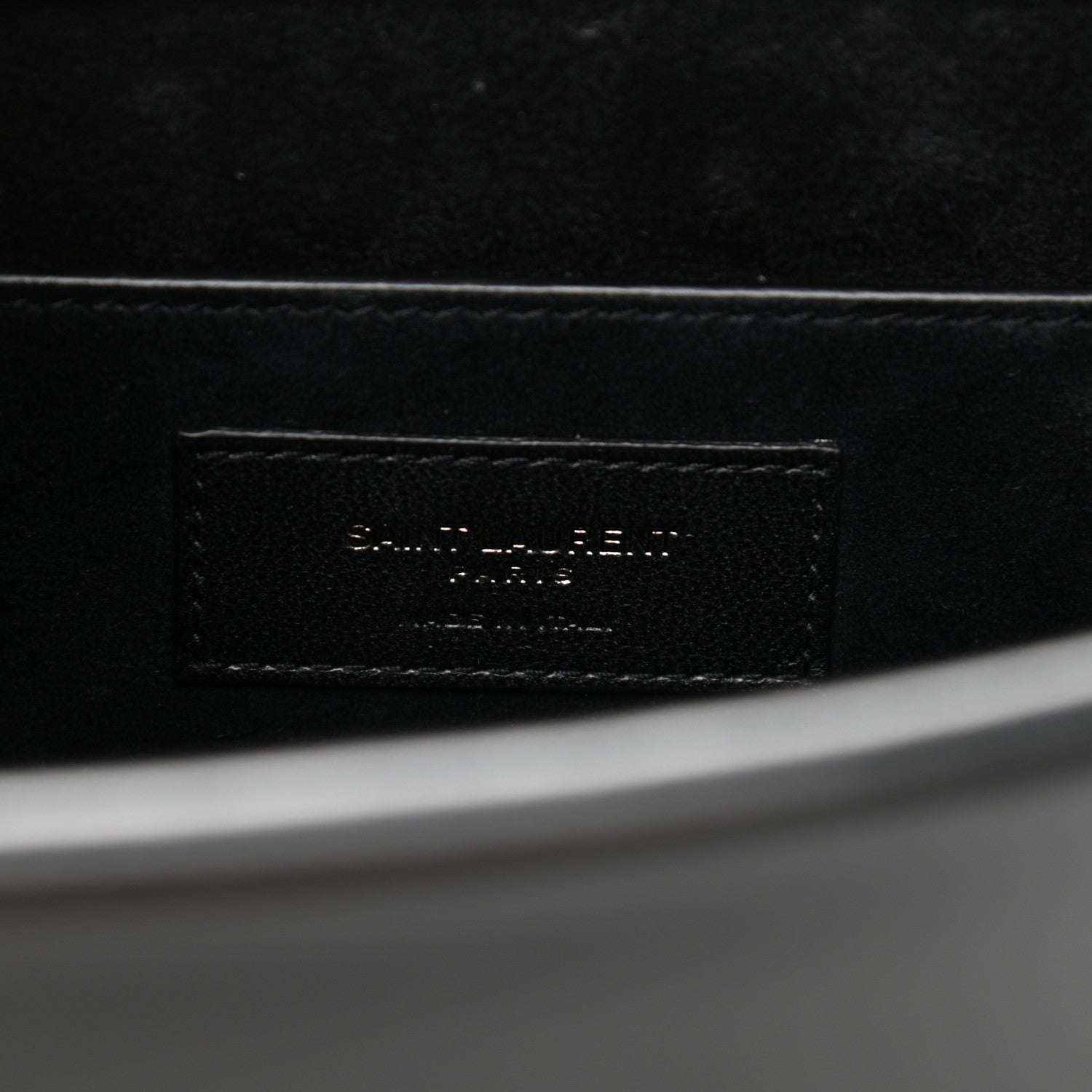 Saint Laurent Calfskin Studded Monogram Medium Sulpice Shoulder Bag Black 6 of 12