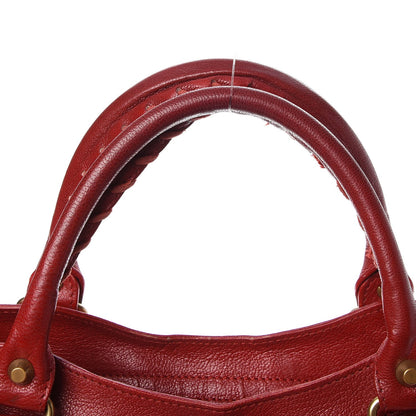 Balenciaga Sugar Goatskin Classic Gold Hardware Velo Rouge Rouge Coquelicot 11 of 16