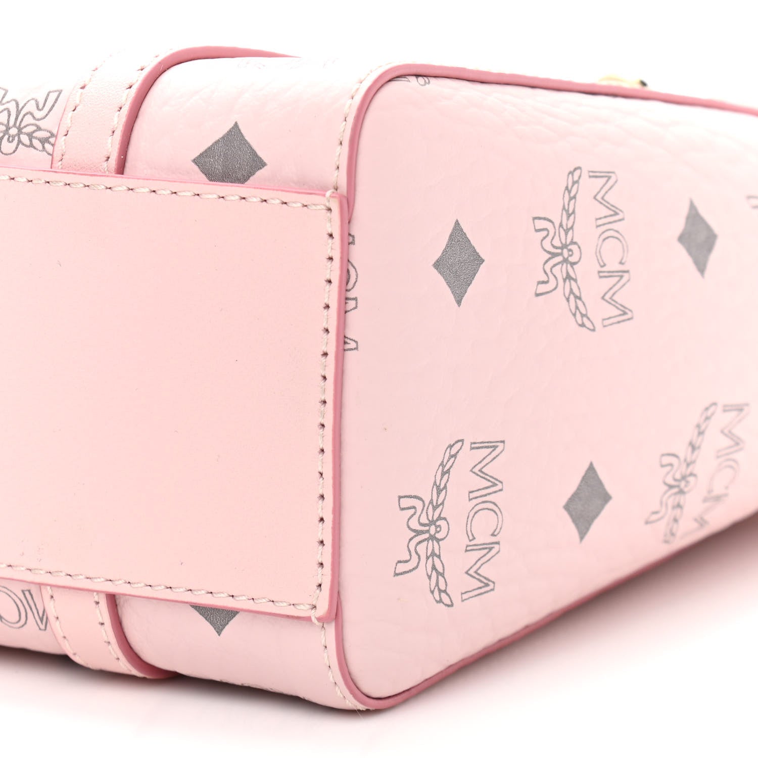 MCM Visetos Mini Toni Shopper Tote Light Pink 11 of 11