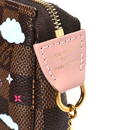 Louis Vuitton Damier Ebene 2020 Christmas Animation Big Wheel Mini Pochette Accessories Rose Ballerine 6 of 9