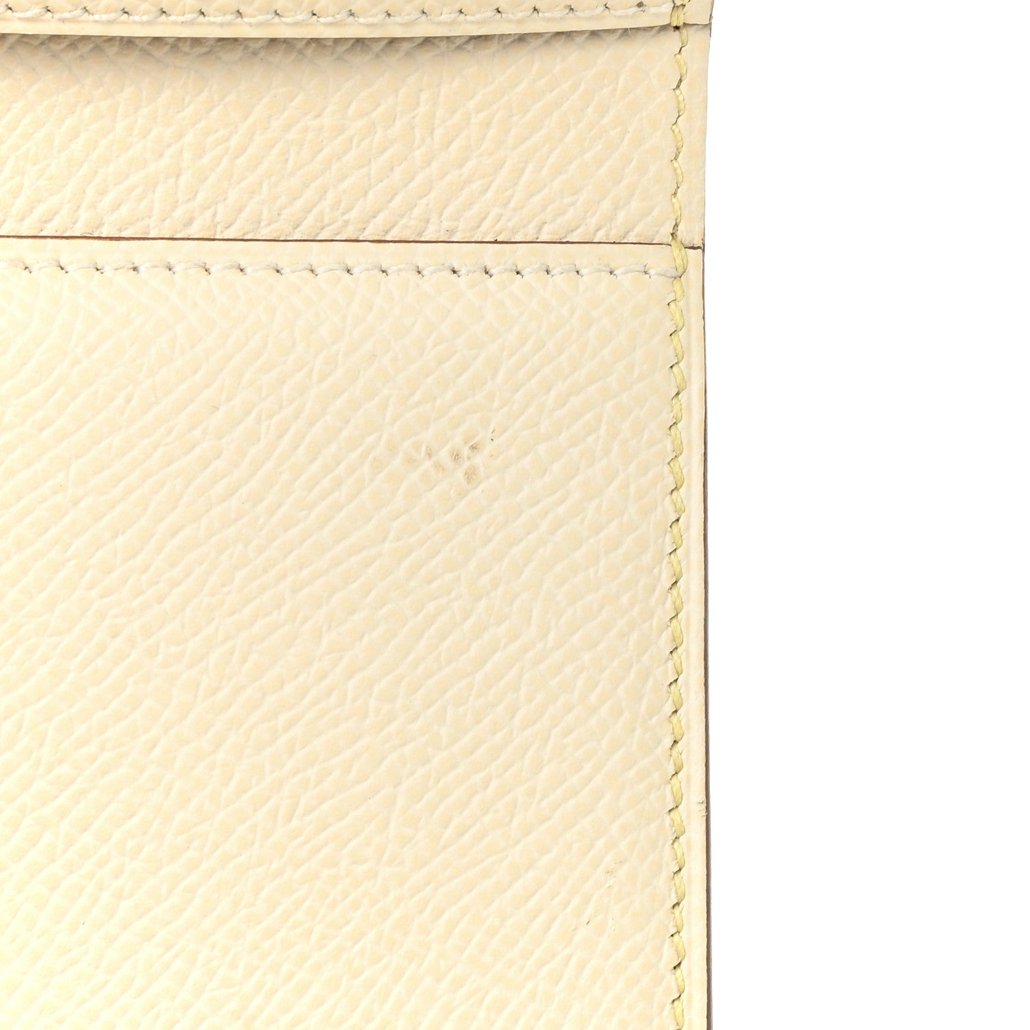 Hermes Epsom Verso Tri-Fold Bearn Compact Wallet Jaune Poussin Nata 9 of 9