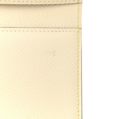 Hermes Epsom Verso Tri-Fold Bearn Compact Wallet Jaune Poussin Nata 9 of 9