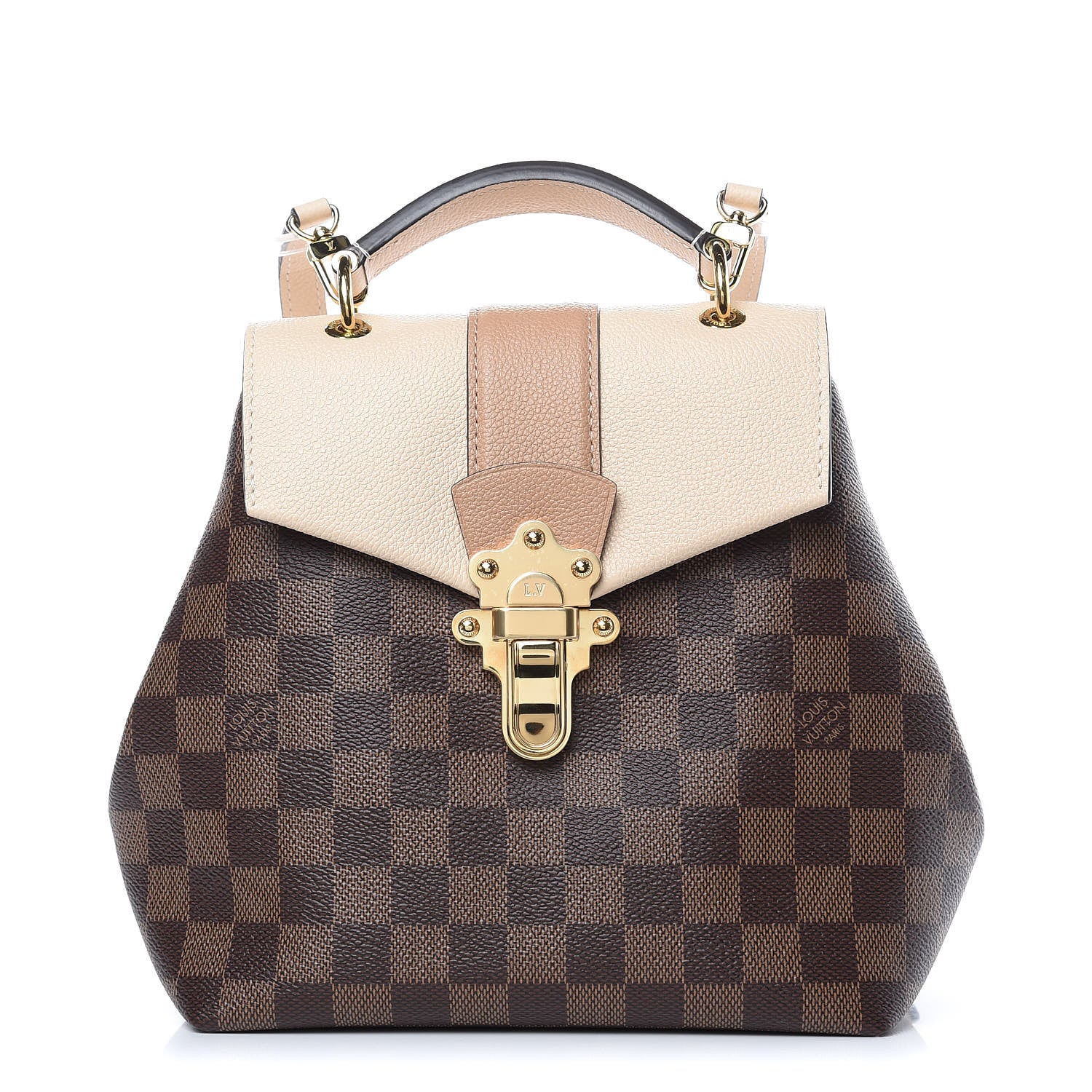 Louis Vuitton Damier Ebene Clapton Backpack Creme 1 of 9
