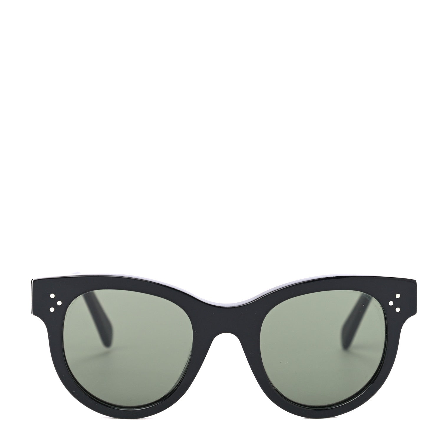 Celine Acetate Studded Mineral Round Sunglasses CL40031N Black 4 of 6