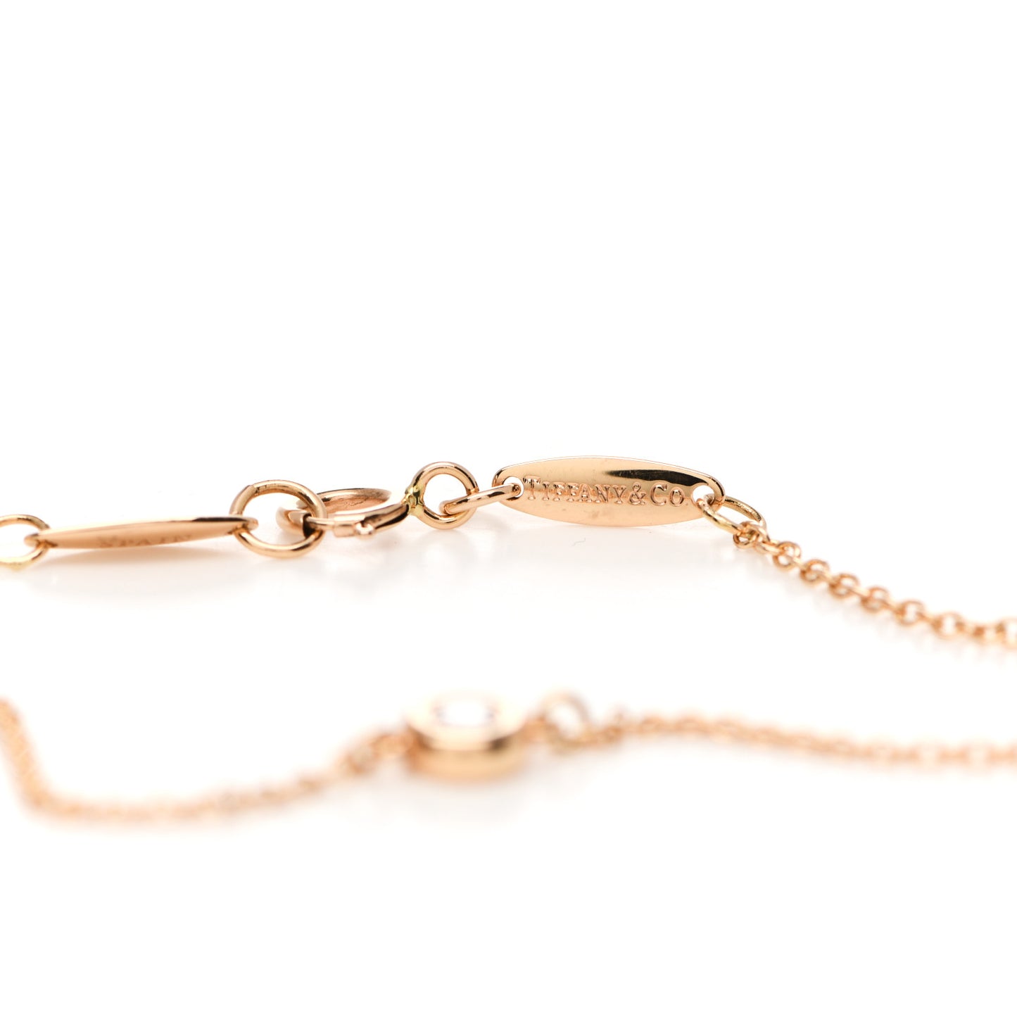 18K Rose Gold Diamond .07ct Elsa Peretti Diamonds by the Yard Bracelet