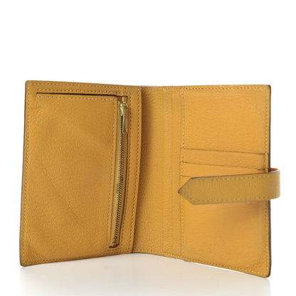 Hermes Chevre Mysore Bearn Compact Wallet Jaune Ambre 5 of 8