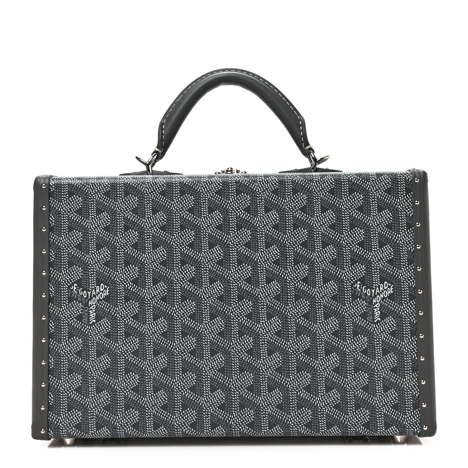 Goyard Goyardine Grand Hotel Trunk Bag Grey 1 of 9