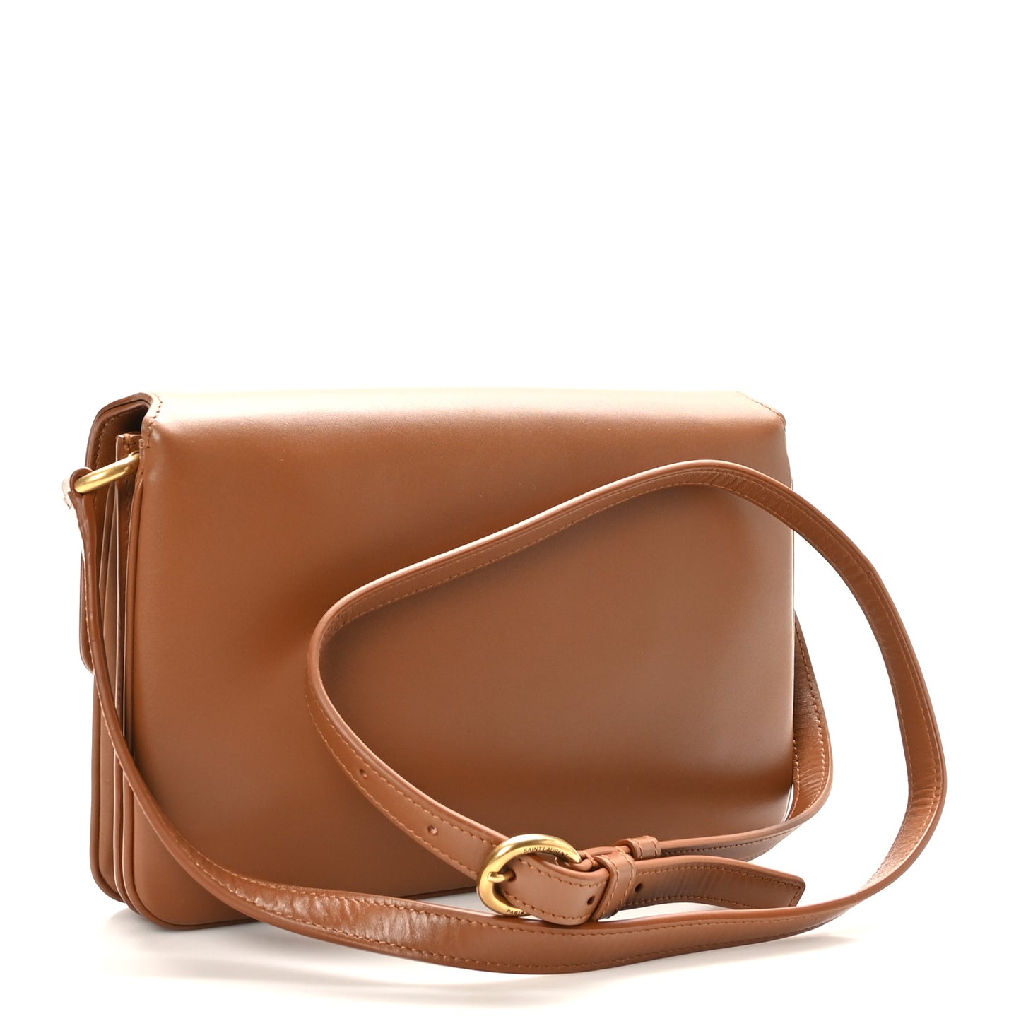 Smooth Calfskin Le Maillon Satchel Brown